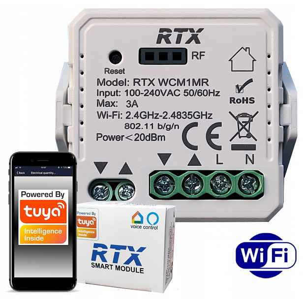 Rtx Modul regulátoru rolet Rtx Tuya WiFi Rf Mini Dopuszkový