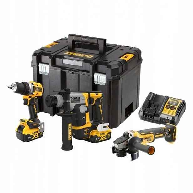 Sada Šroubováků DCD800 Vrtací Kladivo DCH172 Broušení Dewalt DCK355P2T-QW
