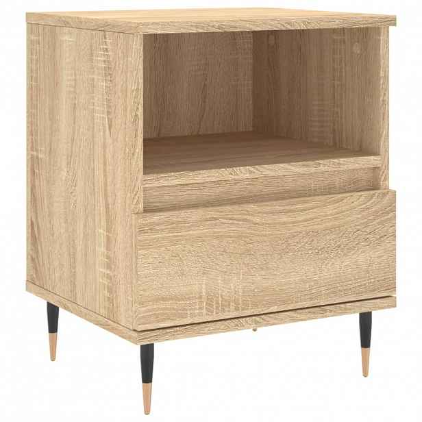 vidaXL Noční stolek dub sonoma 40 x 35 x 50 cm kompozitní dřevo