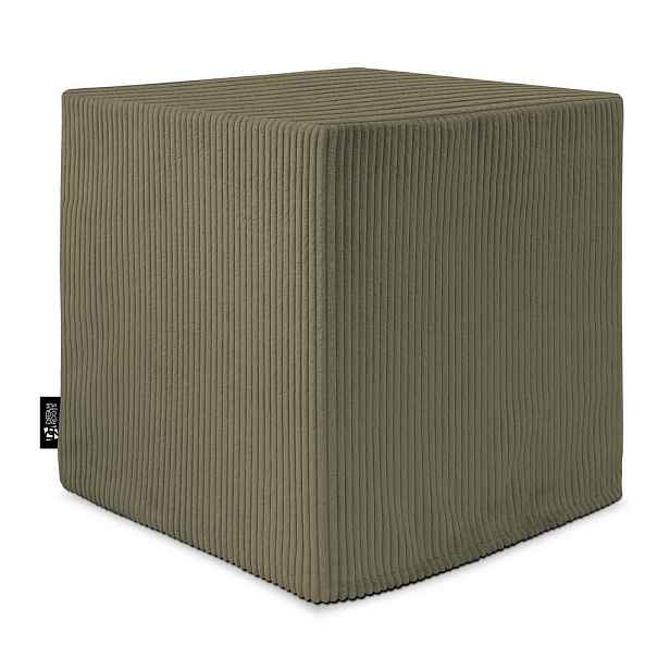 Dreamroots SEDACÍ KOSTKA QUBIK 50/50/50 cm manšestr Dark Olive