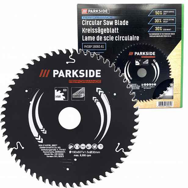 Pilový kotouč Parkside Performance pilový list 60 zubů 190 mm