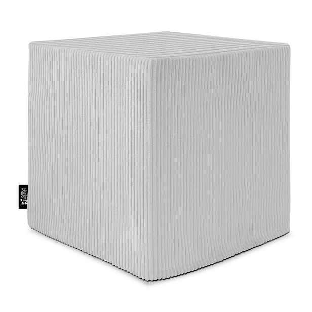 Dreamroots SEDACÍ KOSTKA QUBIK 50/50/50 cm manšestr Cool Gray