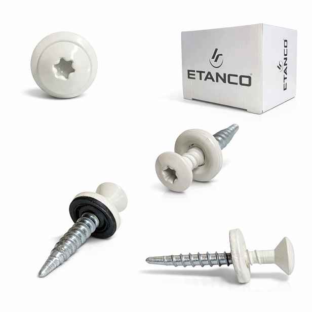 Farmářské vruty Etanco vrut 4,8x20 Torx Ral 9001 250 Ks.