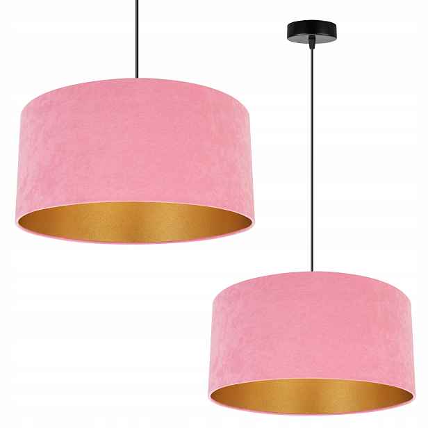 Závěsné Stropní Svítidlo S Jedním Glamour Lustrem Zlatá Elegantní Stínítko