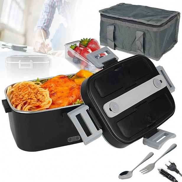 12V/24V/220V Izolovaný obědový box do auta/kanceláře