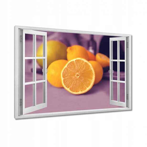 Obrazy 120x80 Citronky ve fialové barvě