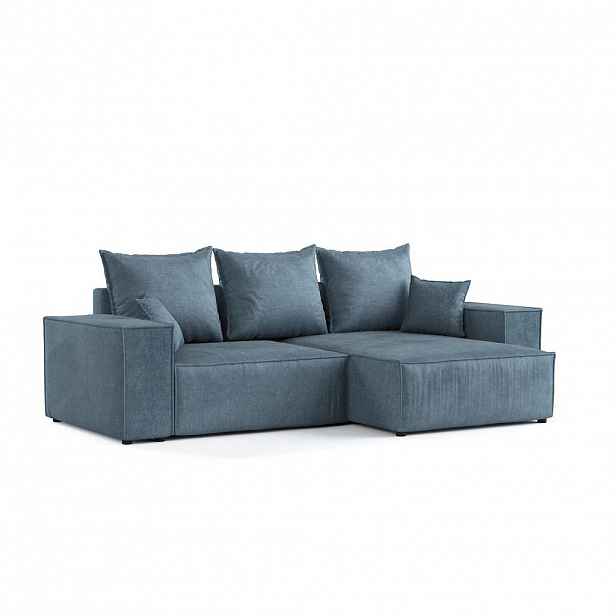 AltaBeds ROHOVÁ SEDAČKA SENSO, textil, Modrá