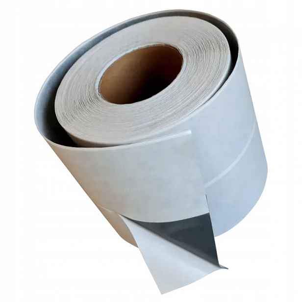 Butyl s netkanou textilií K512 0,8 mm 150 mm 20 m šedá voděodolná páska, hydroizolace