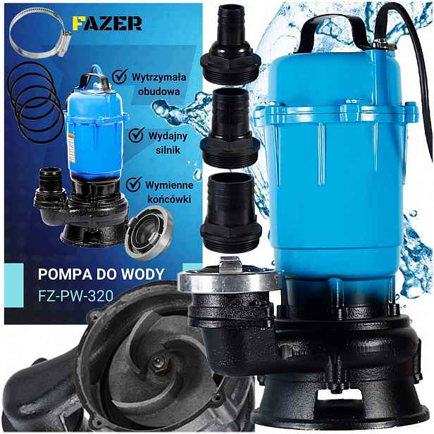 Čerpadlo Na Čistou A Špinavou Vodu S Drtičem Kalů 3200W Sada