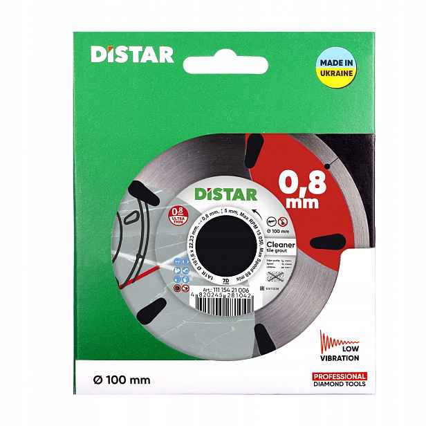 Čistič kotouče Distar 100, 0,8 mm pro odstranění spáry
