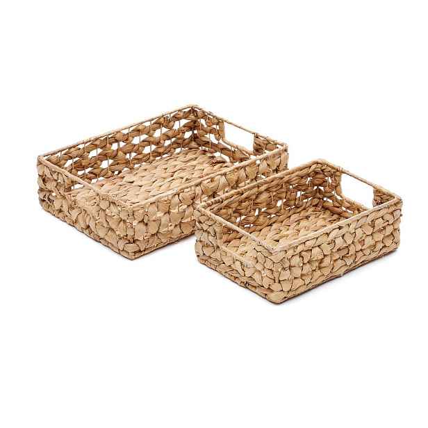 Košíky v sadě 2 ks z vodního hyacintu 36x27x9 cm Tressa – Kave Home