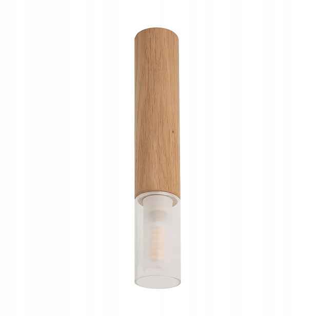Svítidlo svítidlo tuba dřevěné hnědé stropní bodové 28 cm Zuma Line