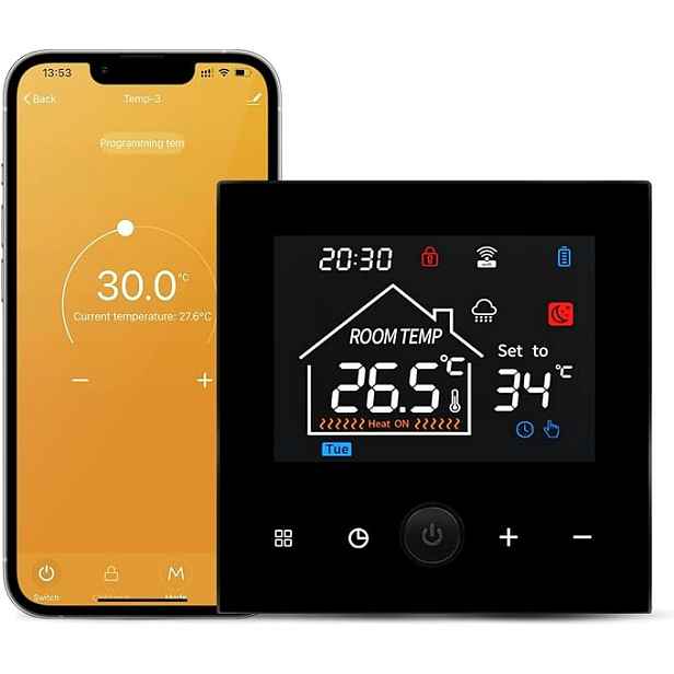 Inteligentní Termostat Wifi Dewin Pro Kotlová Kamna Tuya Smart Bezdrátový