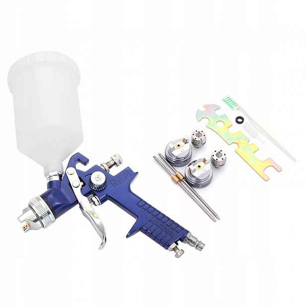 Lakovací pistole trysky 1.4, 1.7, 2.0 600 ml pro malování automobilů