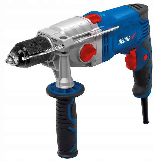 Příklepová vrtačka 1100 W, dvourychlostní hliníkové tělo Dedra