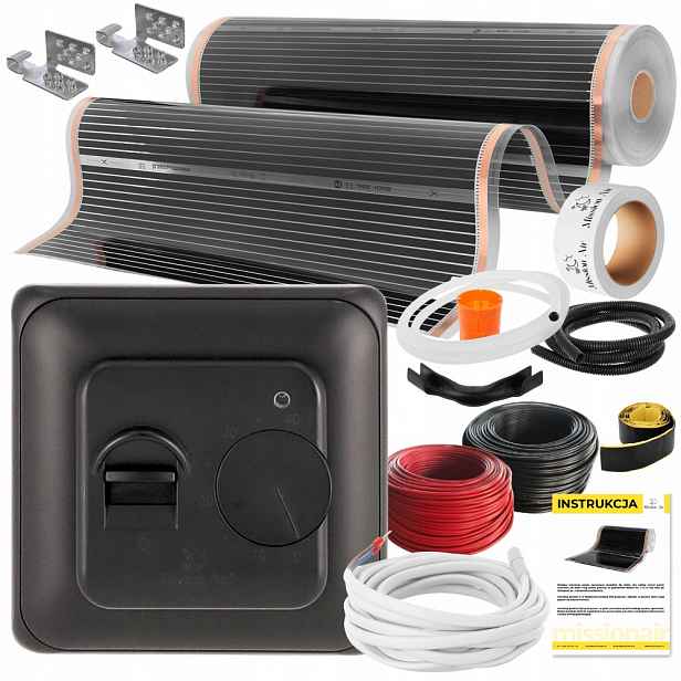 Set Fólie Vyhřívací Podložka Infračervená Mission Air 100 cm I 160 W/m² 7 m² Ptc