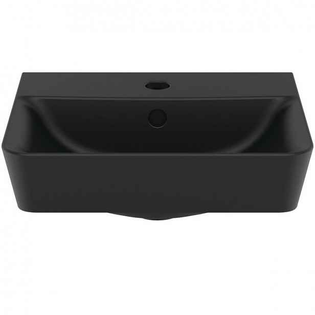 Umývátko Ideal Standard Connect Air 40x34 cm černá otvor pro baterii vpravo E0307V3