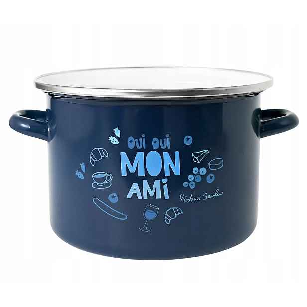 Hrnec, tmavě modrý, 5,5 l