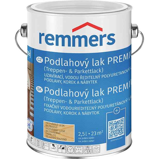 Lak podlahový Remmers Premium bezbarvý 2391 matný, 0,75 l