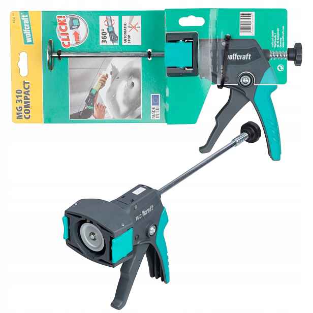 Pistole na silikonové těsnící hmoty na kliky Wolfcraft Mg 310 Compact
