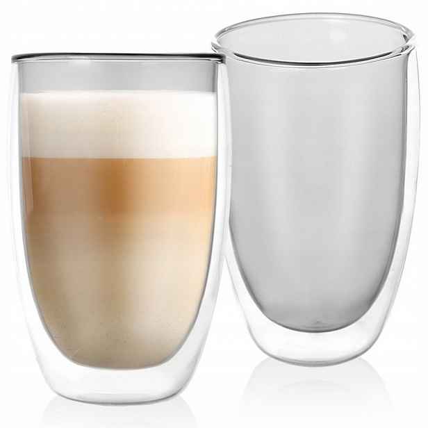 Termosklenice s dvojitou stěnou na latte 460 ml 2 ks