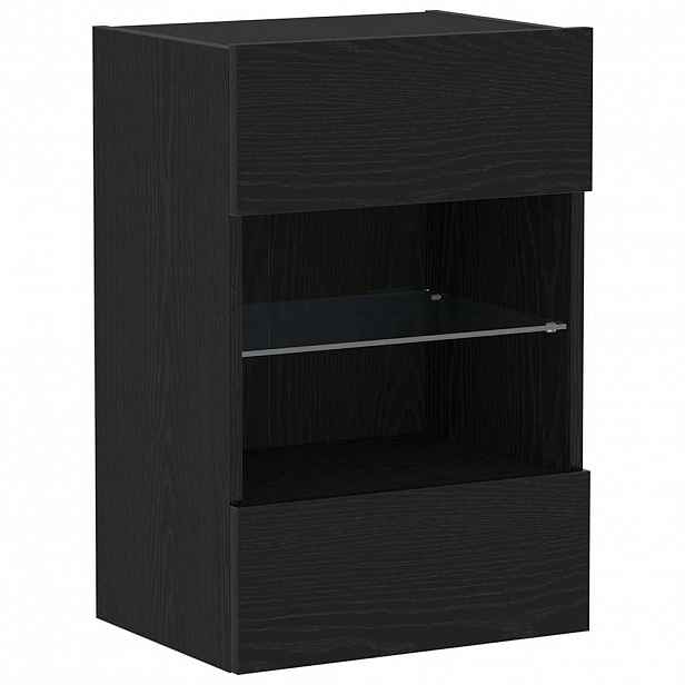 vidaXL Sestava TV skříněk 40 x 30 x 60,5 cm Černá Kompozitní dřevo