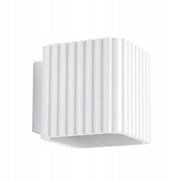 Sollux Lighting Riff nástěnné svítidlo bílé ryhované nahoru a dolů 1xG9 8W