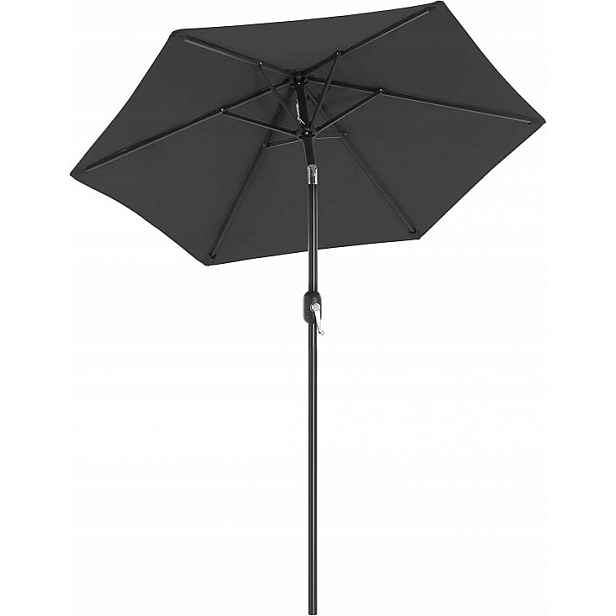 Zahradní slunečník Songmics šedý Ø 200 x 215 cm antracitový