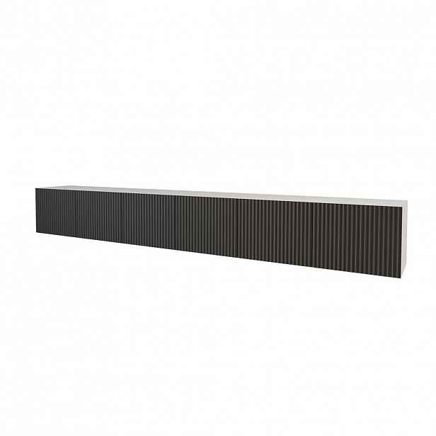 ALTDECOR NÍZKÁ komoda NOA-2-W 3x100x40x40 cm – bílá / černá