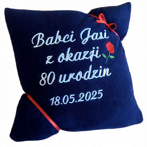 Dárek k 80. Narozeninám pro babičku, dědečka, strýčka, tatínka, Polštář