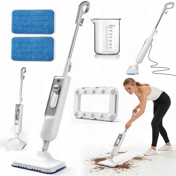 Parní Mop 1500W 400ML Nástavec, Nástavec Na Čištění Koberce