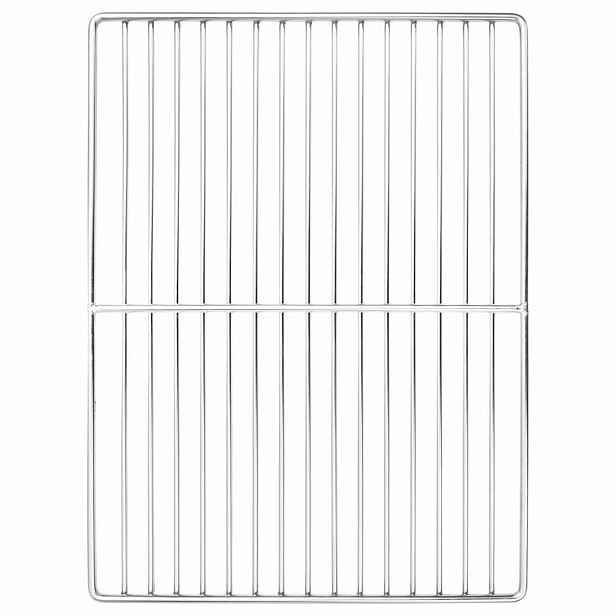 vidaXL Grilovací rošt 40 x 30 cm Nerezová ocel Stříbrná