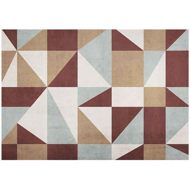 Vinylová Tapeta Na Flizelině Abstrakce Art Deco Beton Hnědý 368x254