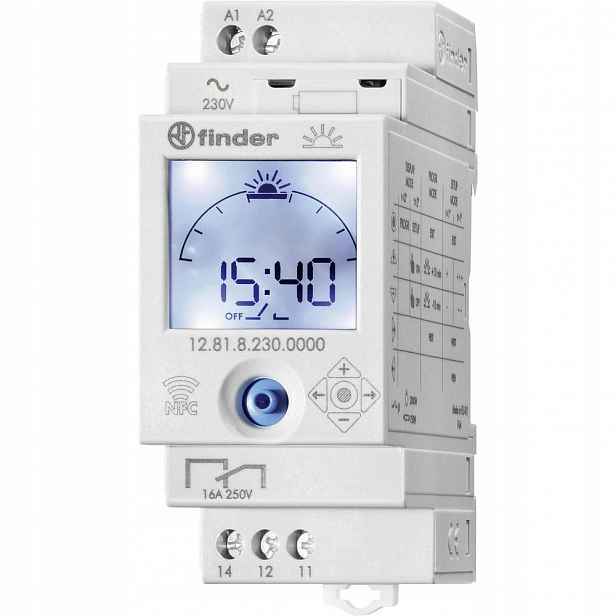Astronomický hodinový stroj Nfc 1P 16A IP20 230V Ac/dc 128182300000PAS