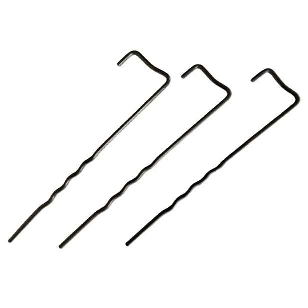 GTEX Ocelové kotvící skoby do země GEOPIN 20cm × 4mm – balení 100 ks