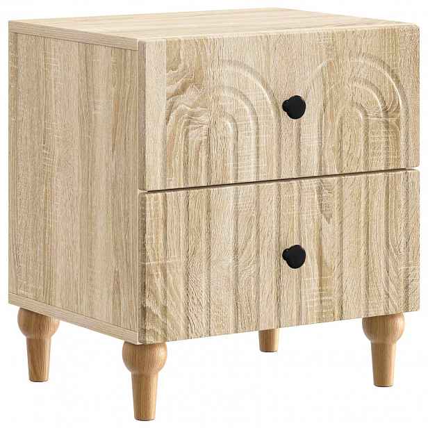 vidaXL Noční skříňka Dub sonoma 43 x 34,5 x 48 cm Kompozitní dřevo