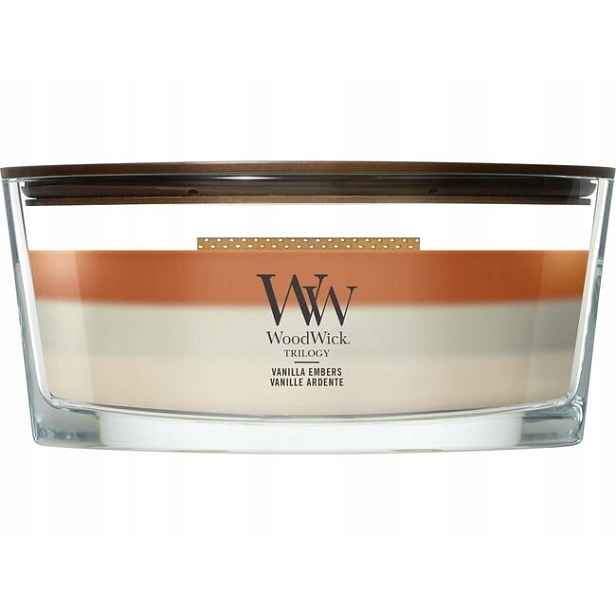 WoodWick Trilogy svíčka loď Vanilla Embers 453.6 g