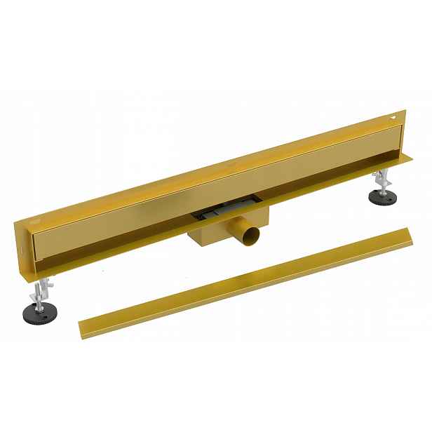 Boční Lineární Sprchový Odtok Zlatý 60 cm