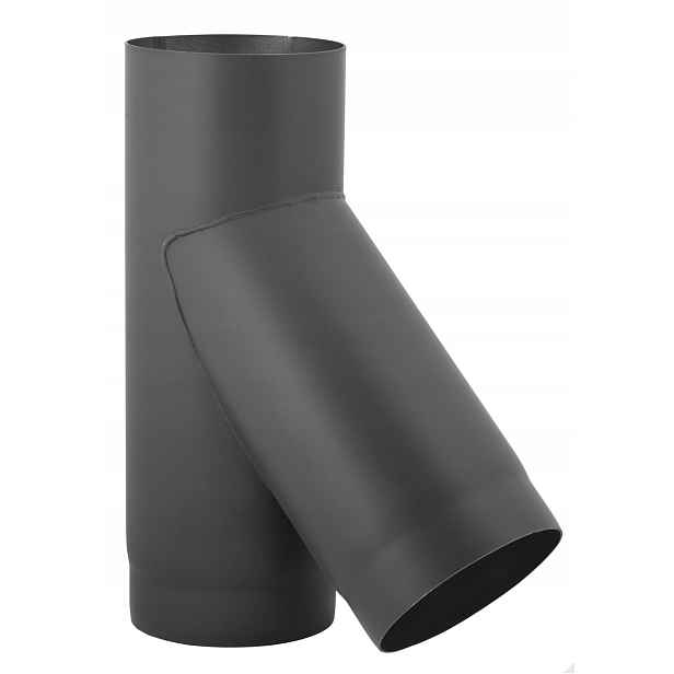 Černé Výfukové T-rozdělovač 45° Ø 130 mm Darco