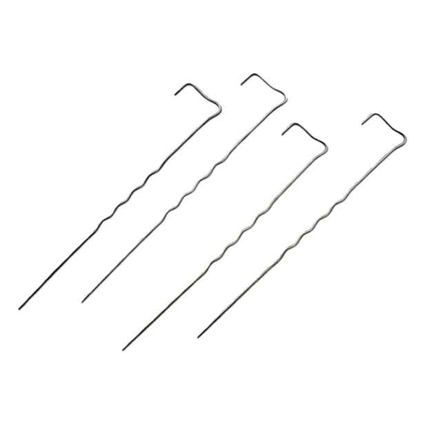 GTEX Ocelové kotvící skoby do země GEOPIN 30cm × 4mm – balení 50 ks