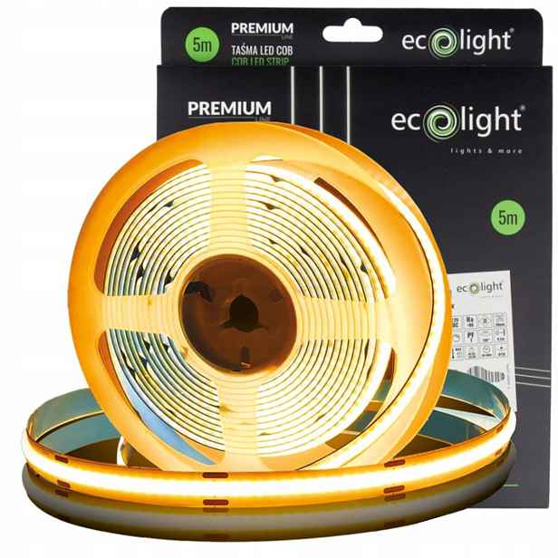 Led Páska Cob Digitální 5M 480LED 9W/M 810LM/M 12V Ecolight Teplá