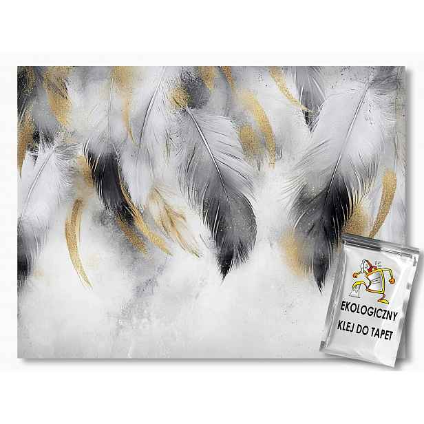 Vliesová fototapeta Dekorace Peříčka Glamour Boho 254x184 130g
