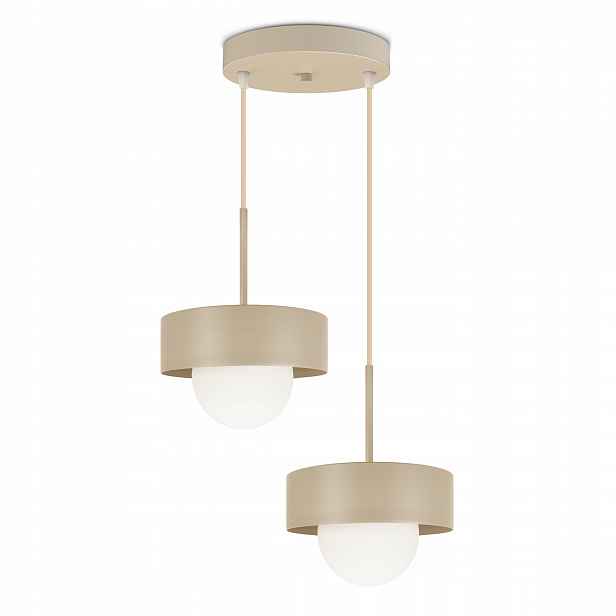Závěsná stropní lampa Lustr Loft Béžová G9 Skleněné koule Modern Luxolar