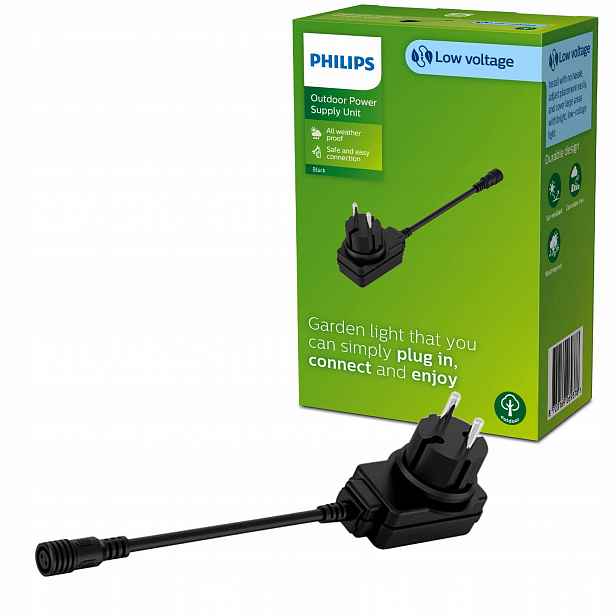 Napájecí zdroj pro venkovní lampy 24V 12W Černý Gardenlink Philips