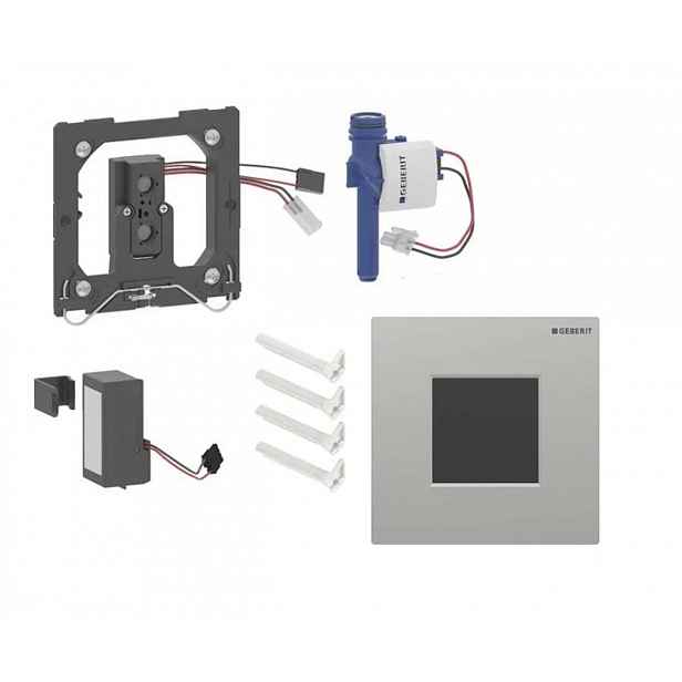 Geberit - Elektronické ovládání splachování pisoárů typ 01, bateriové napájení, easy to clean, Bluetooth, matný chrom 116.094.JQ.1