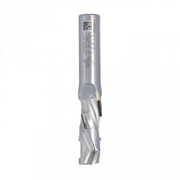 Ita Tools diamantová fréza Z1+1 D18 I45 L103 S16 mm 3 spirály pouzdro Ocel