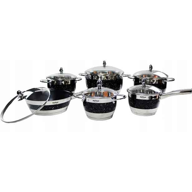 Hrnce Hoffner Set 12 ks Indukce Plyn Hf 9920 5 Barev