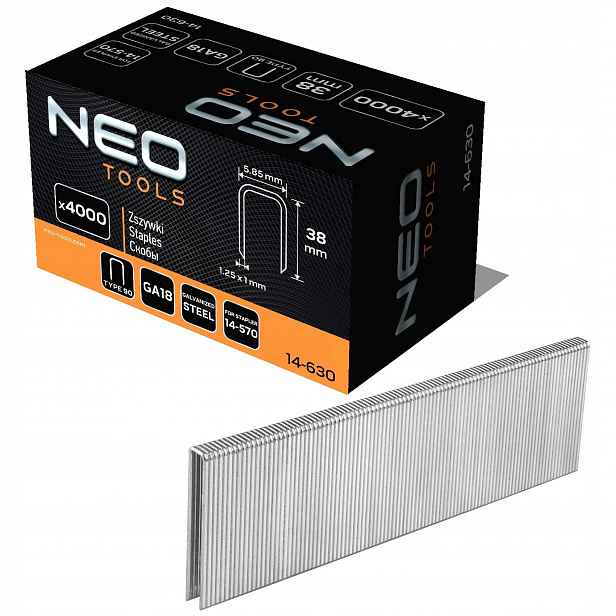 Neo Galvanizované sponky pro pneumatickou sešívačku 14-630