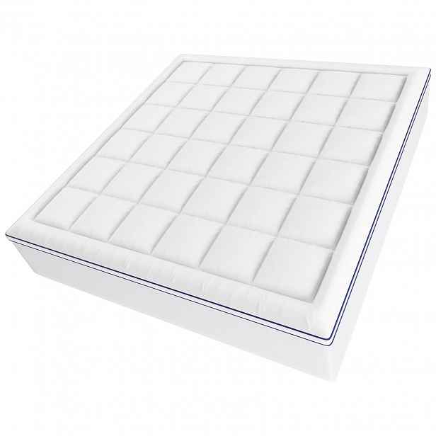 Topper na matrace king memory foam 193x203x10 cm, prémiový komfort spánku