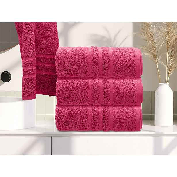 Ručník Comfort 50 x 100 cm purpurový, 100% bavlna